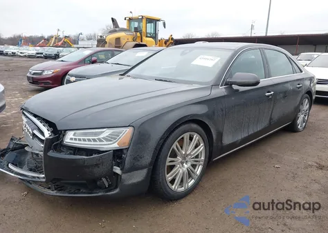 2015 Audi A8 L 4.0T из США, поврежденный, VIN WAU32AFD0FN040028
